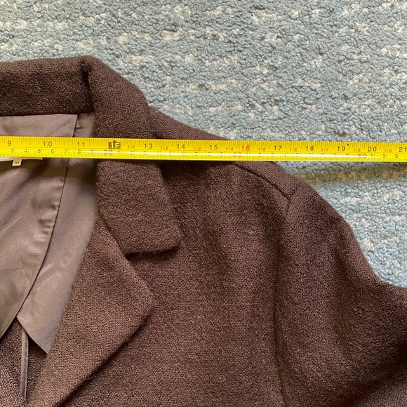 Quaker Marine Men's Dark Brown Wool Loafer Jacket M - Picture 7 of 13